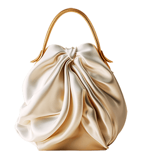 Cream Satin Pouch img